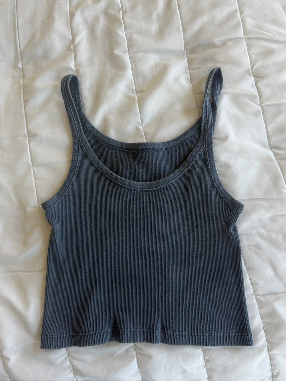 Brandy Melville Navy Ribbed Cropped Tank